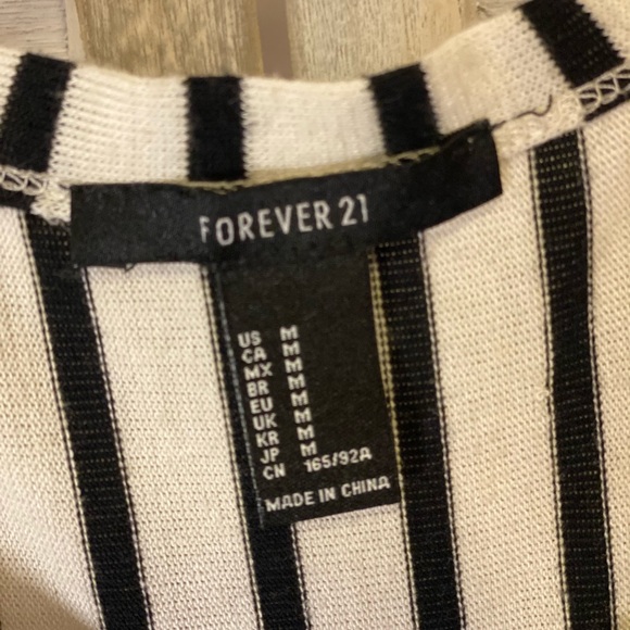 Creme & Black Striped Summer Tank Short Maxi Dress - Picture 4 of 7